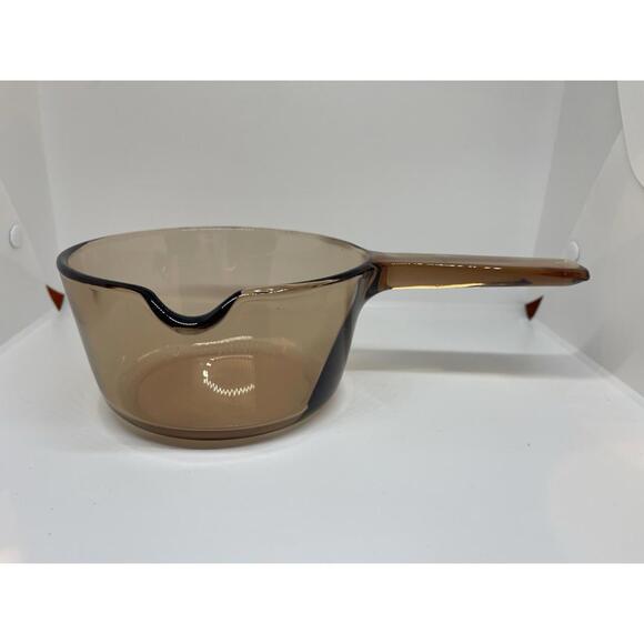CorningWare Other - Vision Corning USA Amber Glass Sauce Pot Pan 1L with Pour Spout No Lid